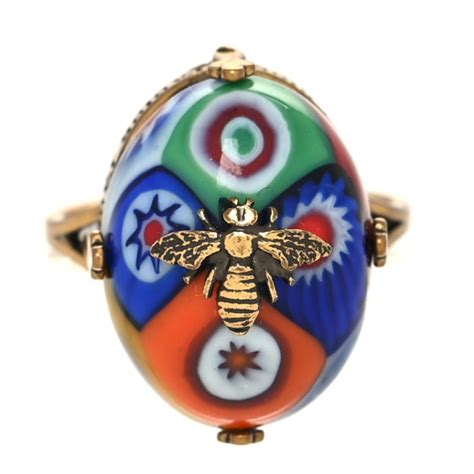 dior d-murrine ring|CHRISTIAN DIOR Poured Glass D.